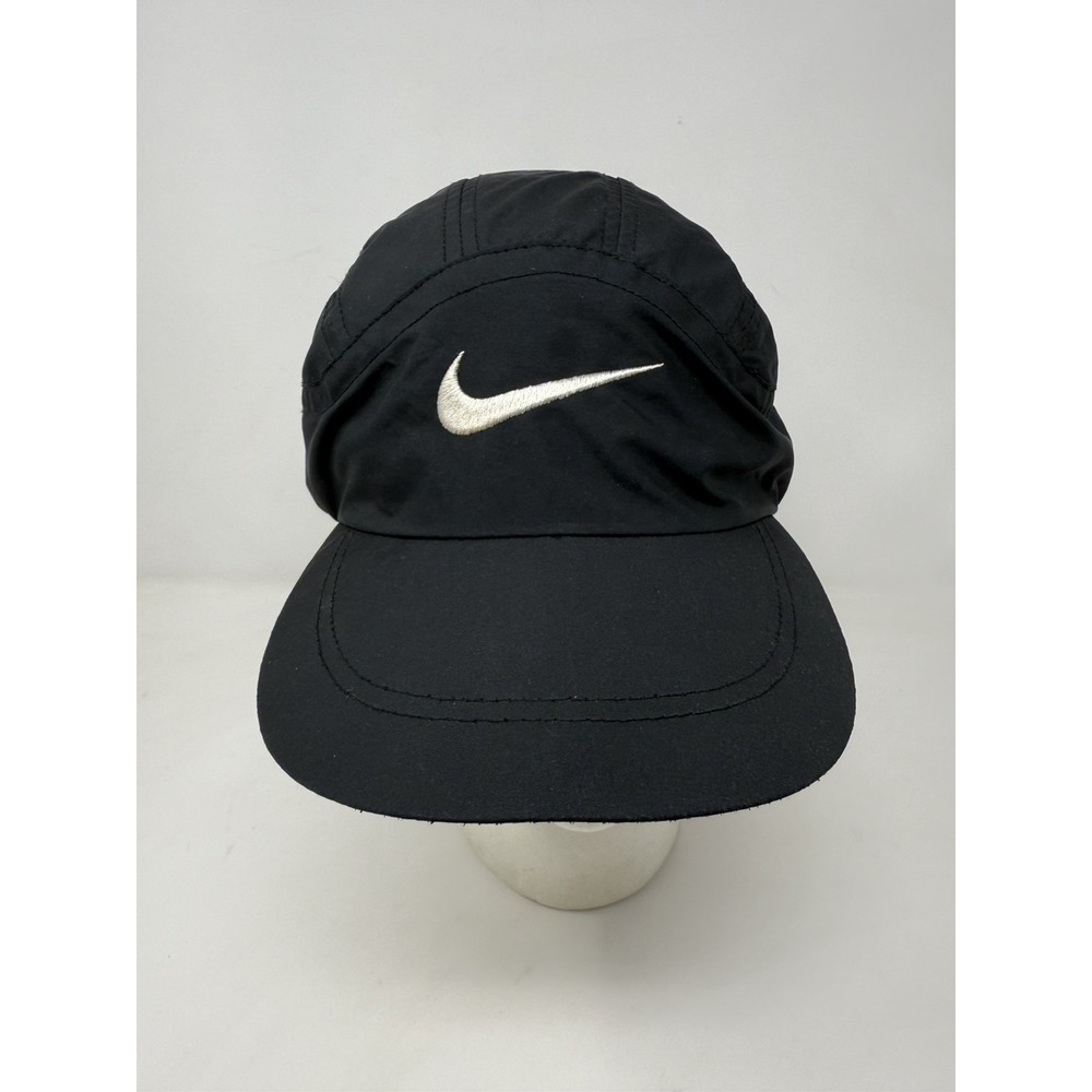 Vintage 90's Nike Clima Fit Hat Adjustable Running Cap Black Nike Town White Tag